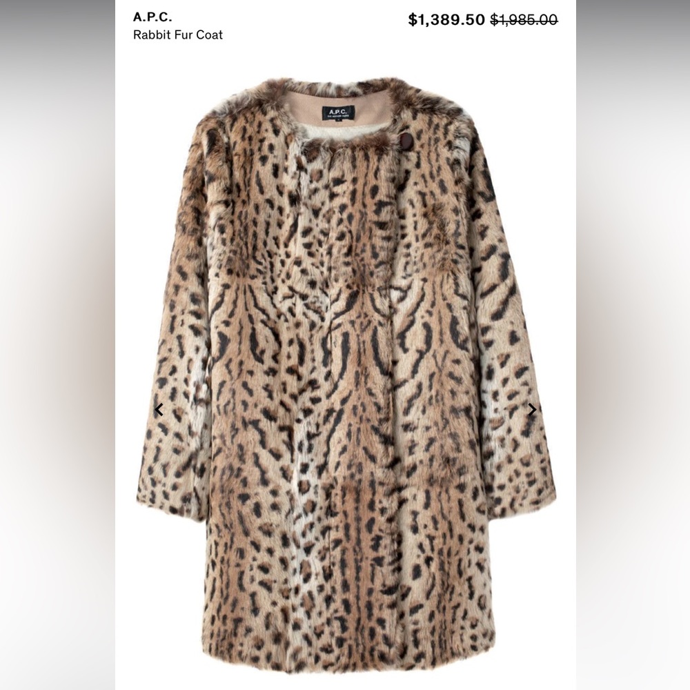 APC real fur coat